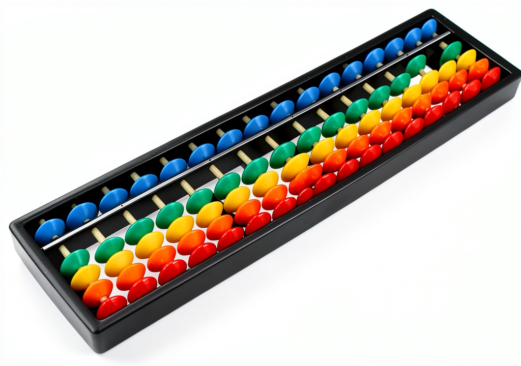Toddmomy Soroban Abacus displayed on a table with colorful beads