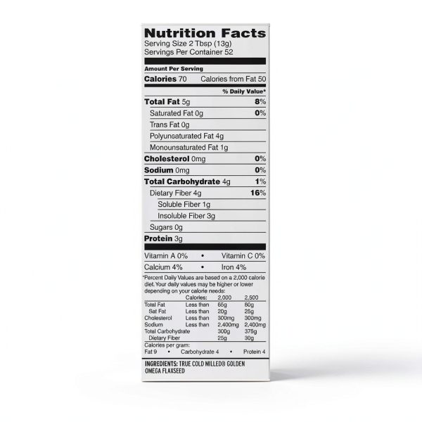 Premium Gold Flax Seed Natural Omega 3 Fiber Gluten Free-2