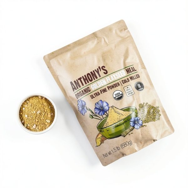 Organic Golden Flaxseed Meal Anthony's Gluten Free Vegan-5