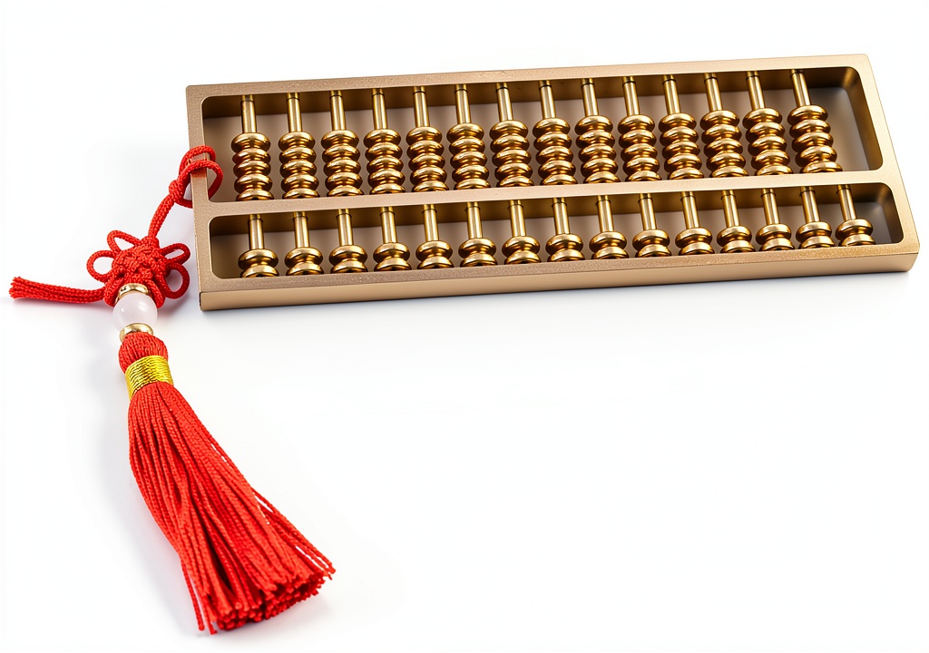 Ailuter mini copper abacus showing detailed brass and copper construction