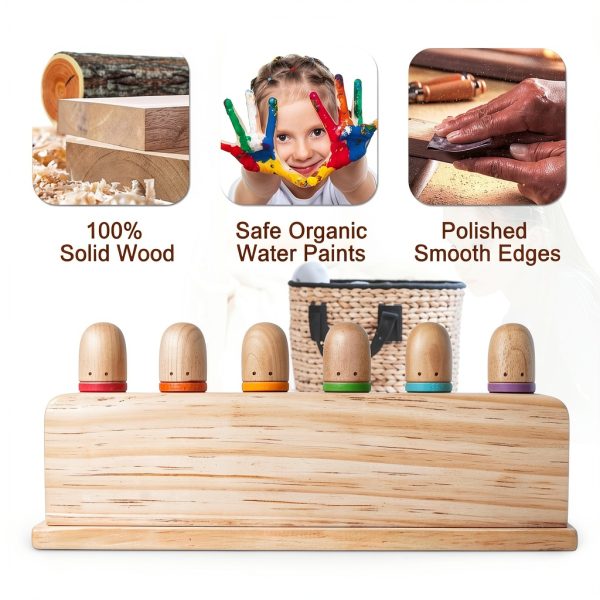 ALLABC Toys Pop Up Toy Wooden Montessori Toddler Learning-3