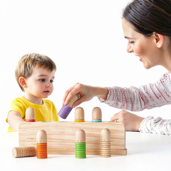 ALLABC Toys Pop Up Toy Wooden Montessori Toddler Learning-4