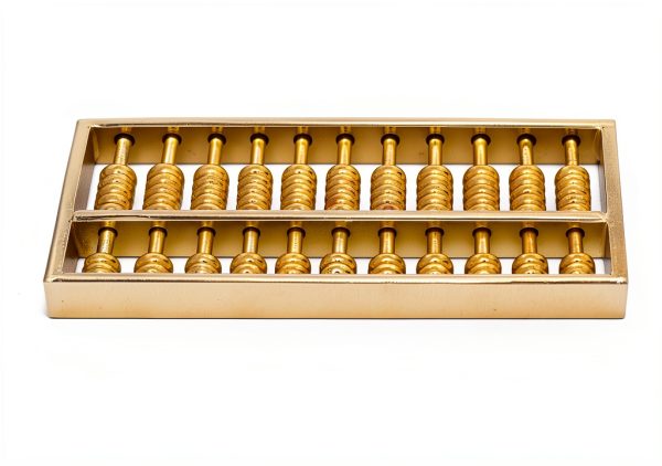 Brass Statu Copper Abacus Educational Tool Kids Math-1