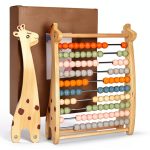 Childlike Behavior Wooden Abacus Educational Toy for-0