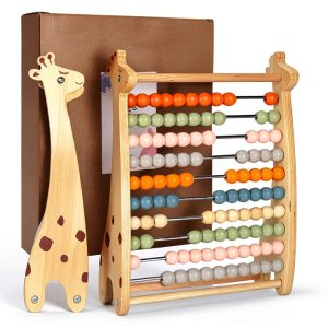 Childlike Behavior Wooden Abacus Educational Toy for-0