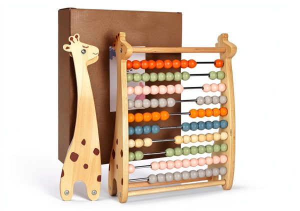 Childlike Behavior Wooden Abacus Educational Toy for-0