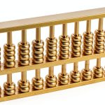 Brass Statu Copper Abacus Educational Tool Kids Math-0
