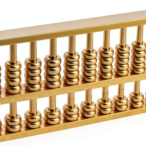 Brass Statu Copper Abacus Educational Tool Kids Math-0