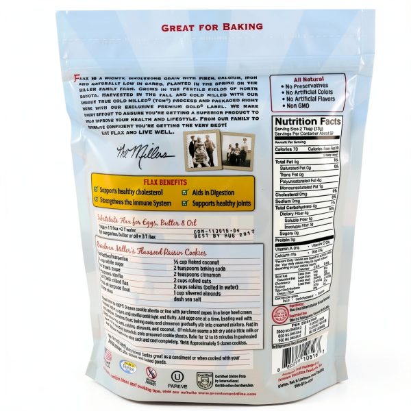 Premium Gold Flax Seed Natural Omega 3 Fiber Gluten Free-1