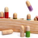 ALLABC Toys Pop Up Toy Wooden Montessori Toddler Learning-0