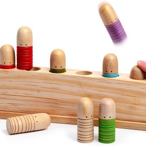 ALLABC Toys Pop Up Toy Wooden Montessori Toddler Learning-0