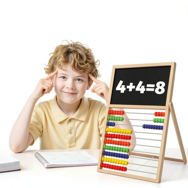 Ranqibo Magnetic Abacus Wooden Double Sided Kids Learning-5