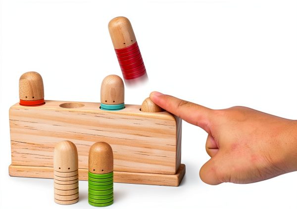 ALLABC Toys Pop Up Toy Wooden Montessori Toddler Learning-2