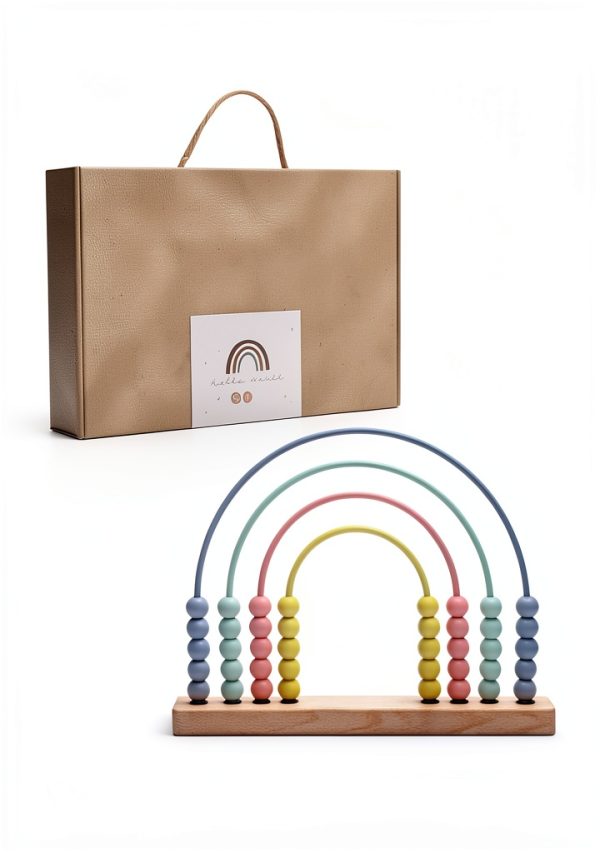 Ibwaae Wooden Abacus Educational Toy for Toddlers Math-6
