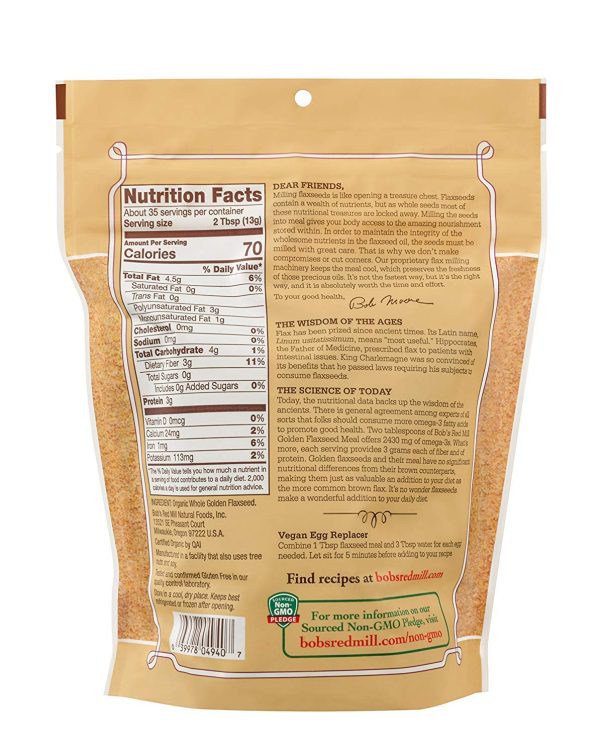 Bob's Red Mill Flax Seed Grocery Food 1 Pound Packs-1