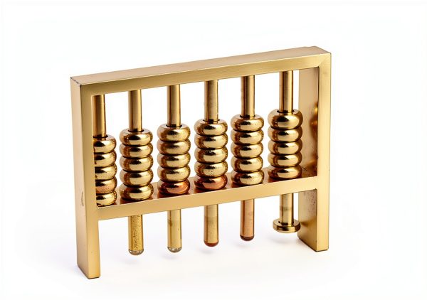 Brass Statu Copper Abacus Educational Tool Kids Math-3