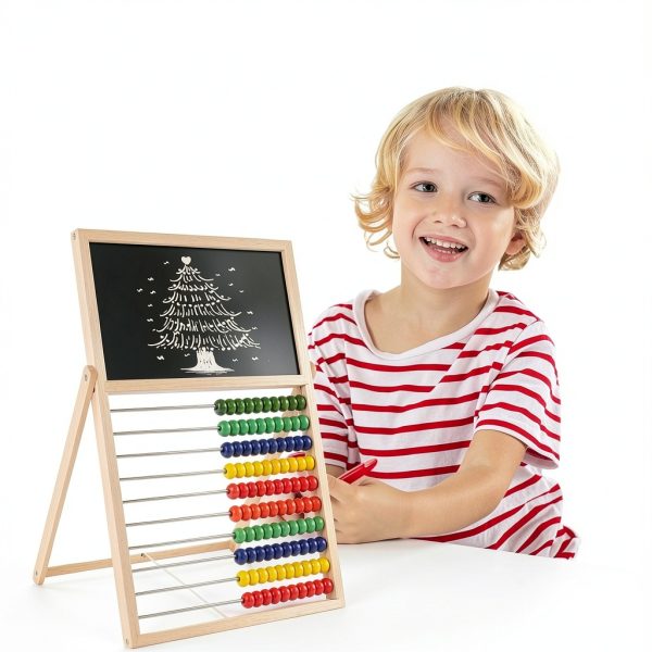 Ranqibo Magnetic Abacus Wooden Double Sided Kids Learning-2