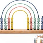 Ibwaae Wooden Abacus Educational Toy for Toddlers Math-0