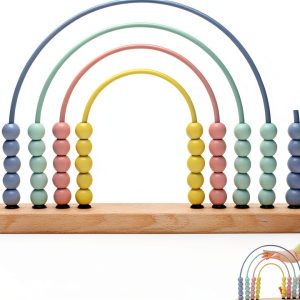 Ibwaae Wooden Abacus Educational Toy for Toddlers Math-0