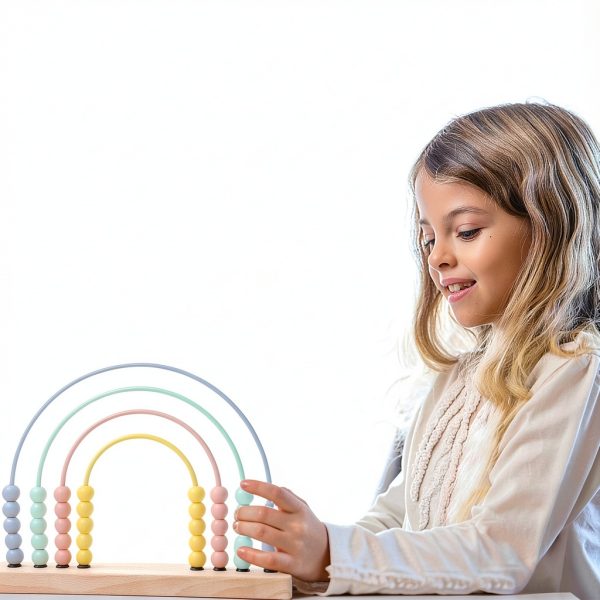 Ibwaae Wooden Abacus Educational Toy for Toddlers Math-3