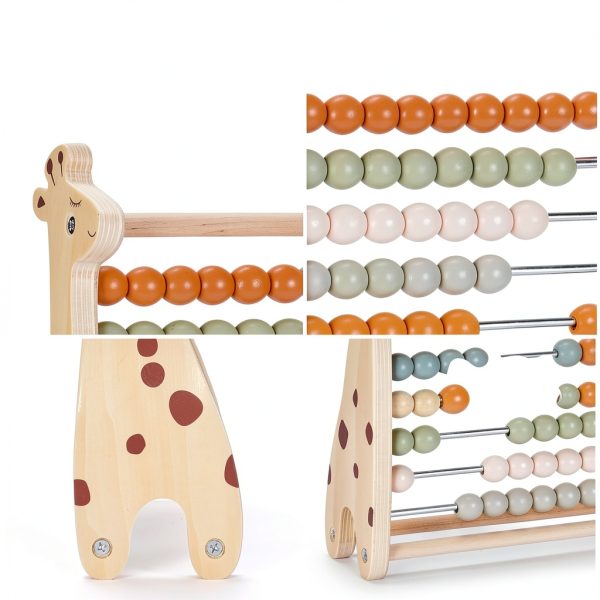 Childlike Behavior Wooden Abacus Educational Toy for-5