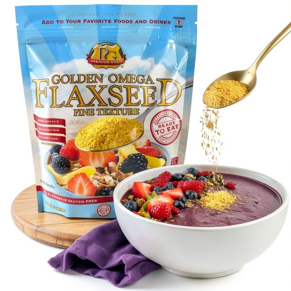 Premium Gold Flax Seed Natural Omega 3 Fiber Gluten Free-7