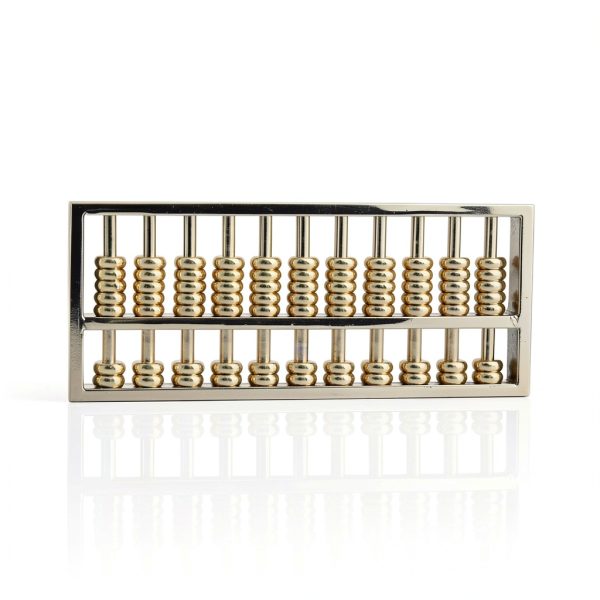 Brass Statu Copper Abacus Educational Tool Kids Math-7