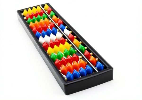 CCHW Abacus Soroban Plastic Colorful Beads Math Tool Kids-0
