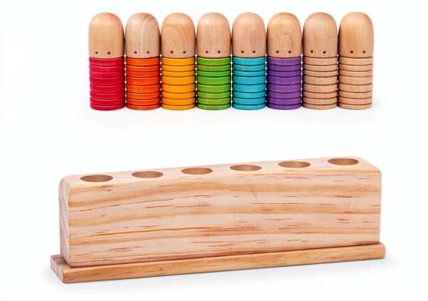 ALLABC Toys Pop Up Toy Wooden Montessori Toddler Learning-5