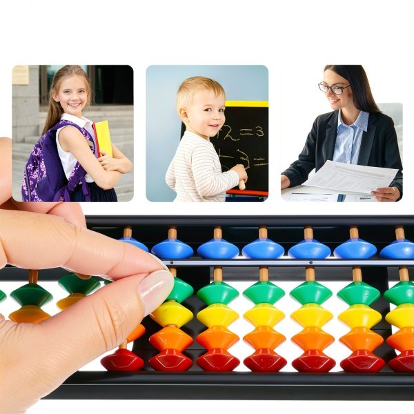 Toddmomy Soroban Abacus Plastic Math Toy for Kids Ages 3-12-1