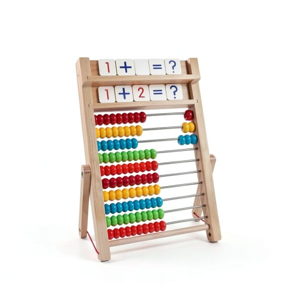Gotoofun Wooden Abacus Math Learning Set for Kids Ages 3-8-2