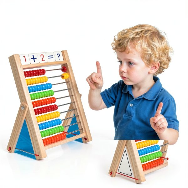Gotoofun Wooden Abacus Math Learning Set for Kids Ages 3-8-6
