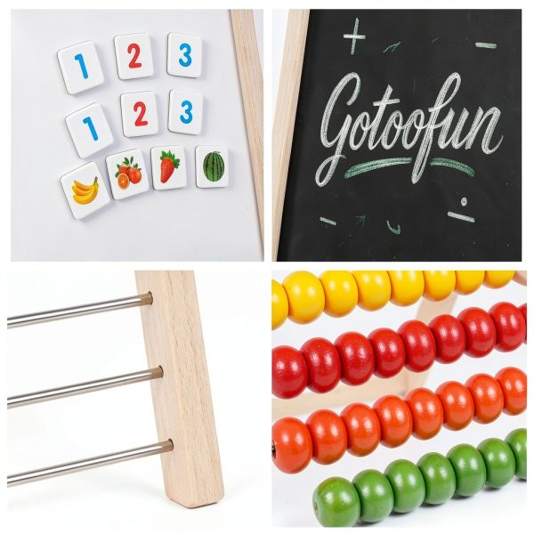 Gotoofun Double-Sided Magnetic Abacus Board for Toddlers-3