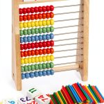 Wooden Abacus by Cltoyvers Learning Toy 100 Beads-0