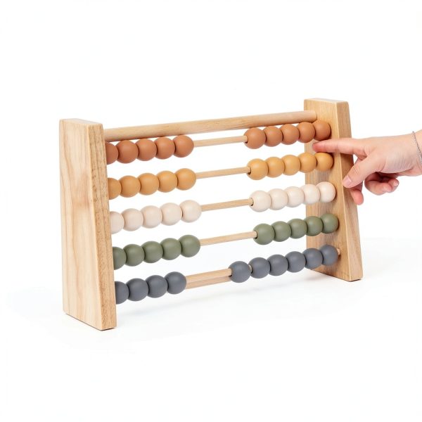 Brooklyn Neutral Wooden Abacus for Kids-4