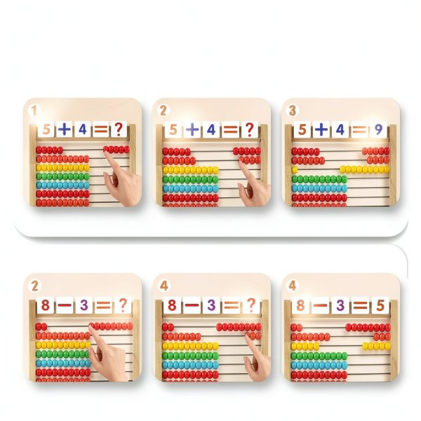 Ranqibo Wooden Abacus Kids Math Learning Tool-6