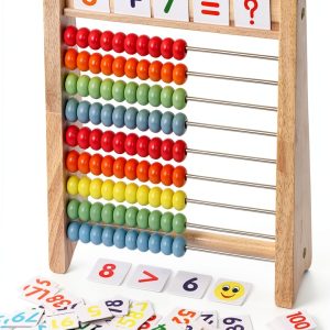Flzoaveus Wooden Abacus Learning Toy for Kids-0
