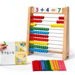 Ranqibo Wooden Abacus Kids Math Learning Tool-0