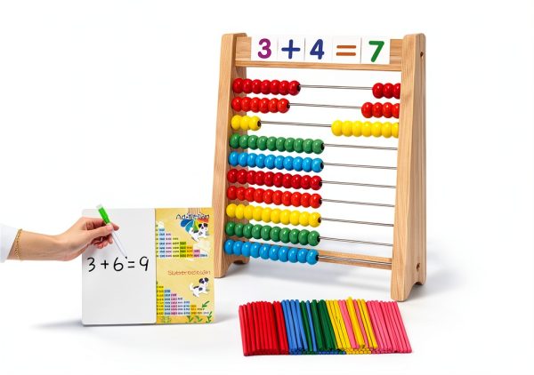 Ranqibo Wooden Abacus Kids Math Learning Tool-0