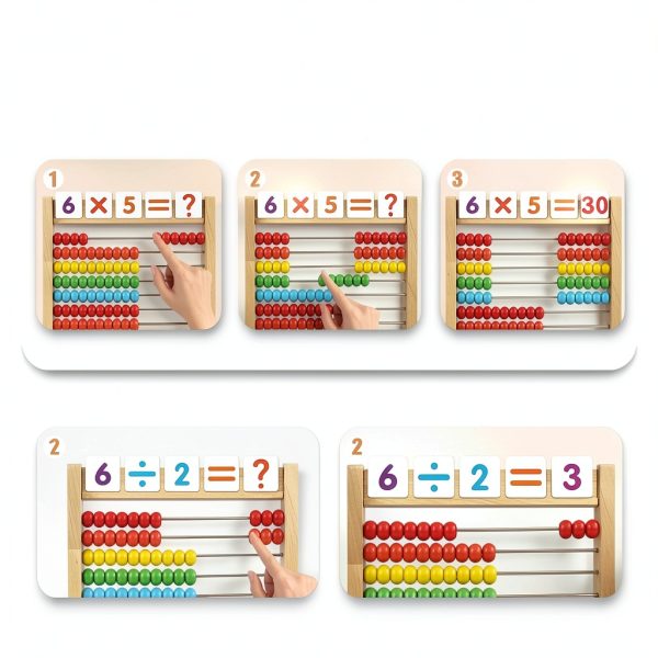 Ranqibo Wooden Abacus Kids Math Learning Tool-7