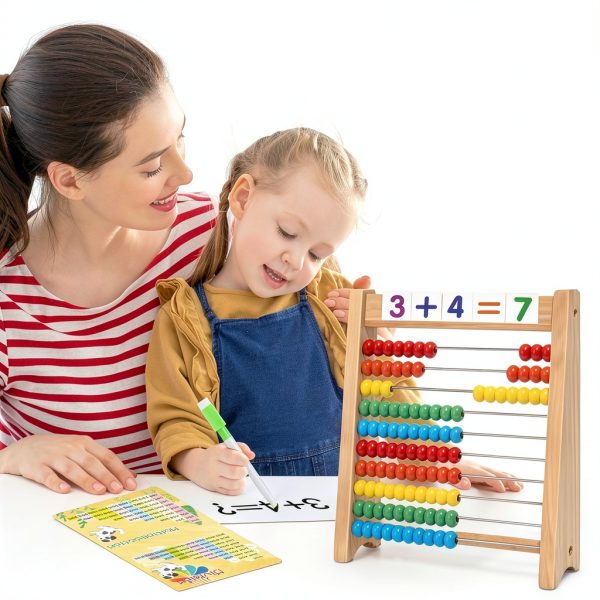 Ranqibo Wooden Abacus Kids Math Learning Tool-5