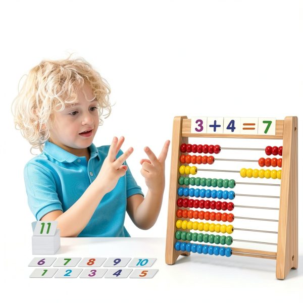 Ranqibo Wooden Abacus Kids Math Learning Tool-2