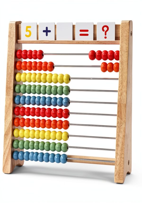 Flzoaveus Wooden Abacus Learning Toy for Kids-6
