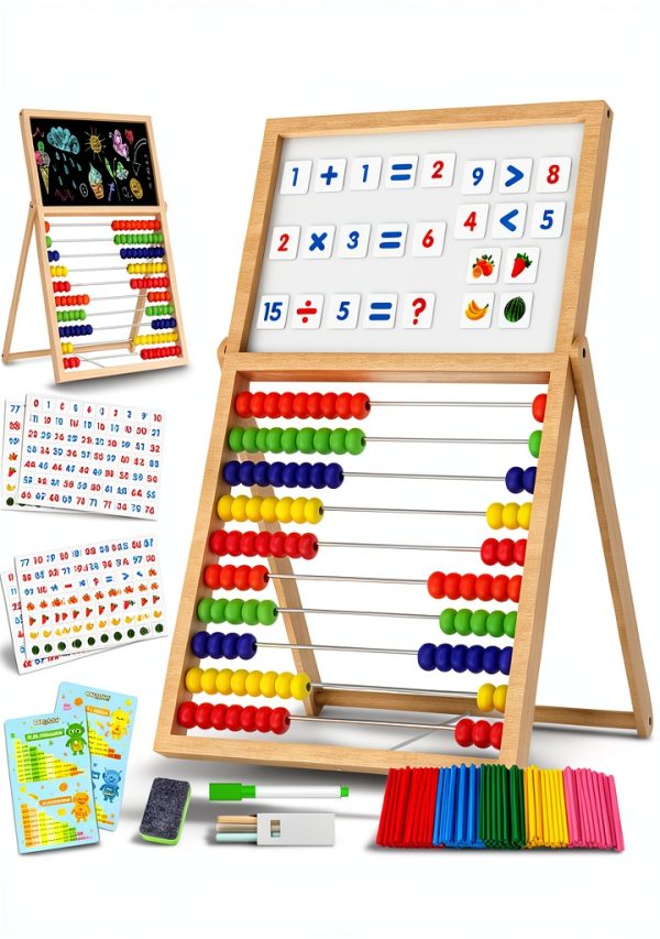 Gotoofun Double-Sided Magnetic Abacus Board for Toddlers-0