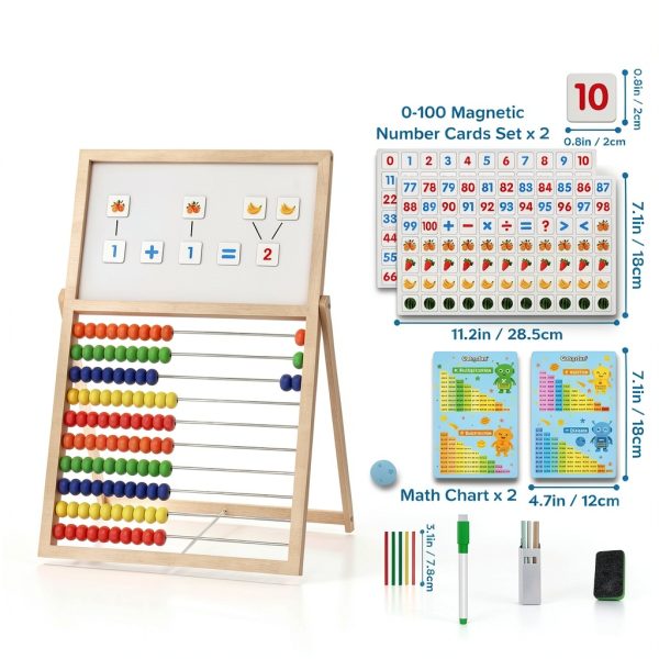 Gotoofun Double-Sided Magnetic Abacus Board for Toddlers-2