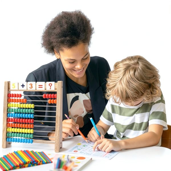 Flzoaveus Wooden Abacus for Kids Learning-1