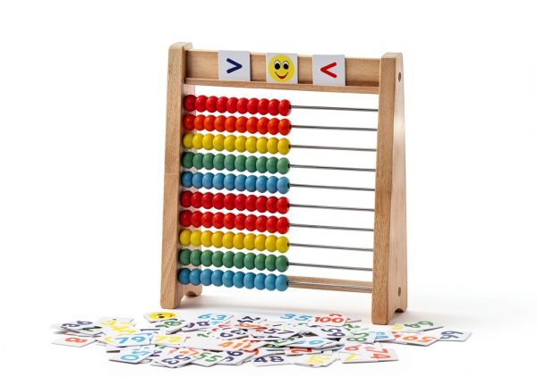Flzoaveus Wooden Abacus Learning Toy for Kids-1